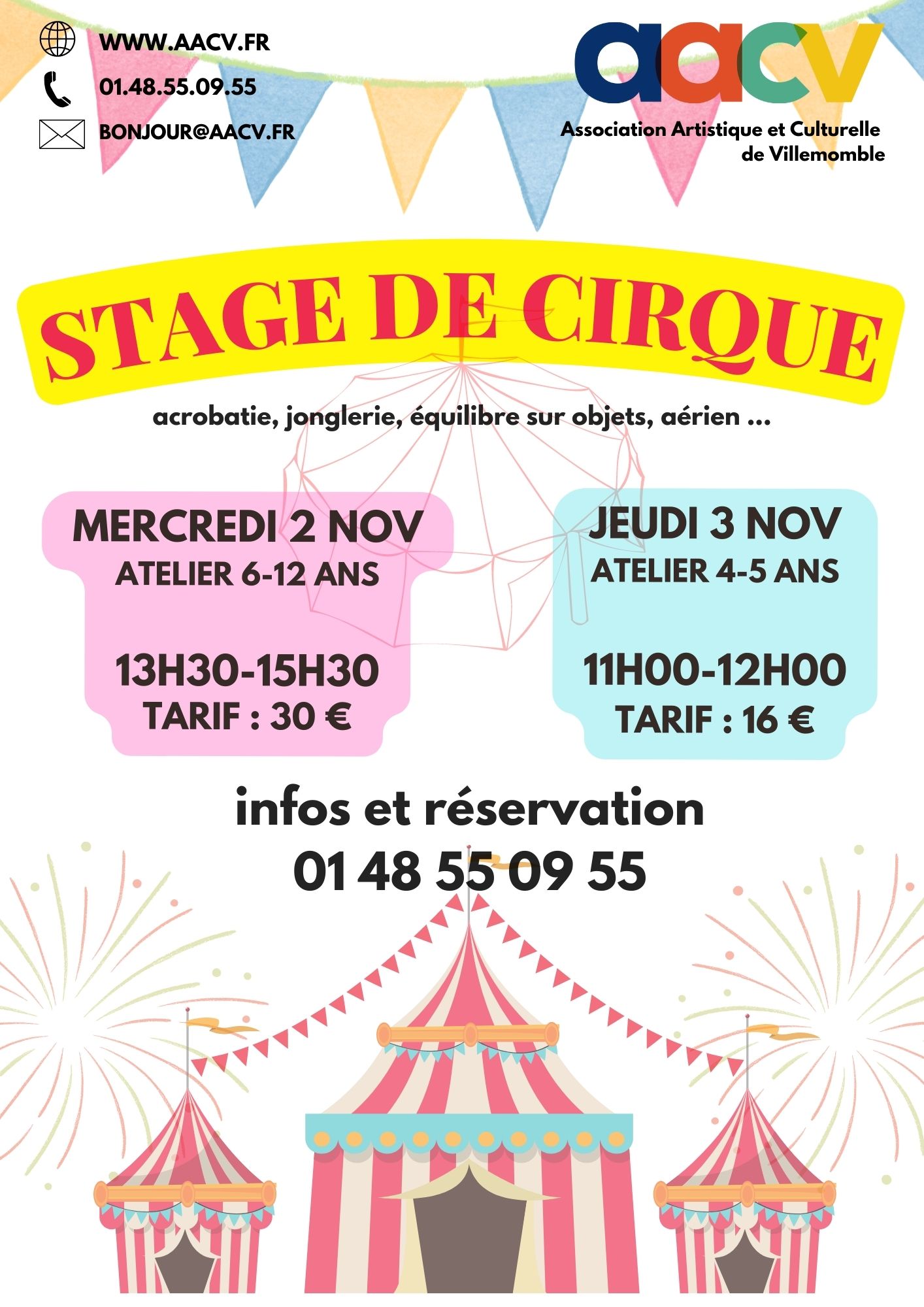 You are currently viewing STAGE DECOUVERTE : ARTS DU CIRQUE